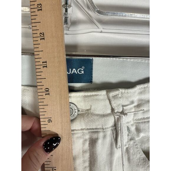 Jag Jeans Carter Mid Rise Girlfriend Size 0 White J2967CBD618 NWT NEW Stretch - Picture 9 of 9